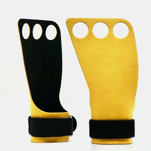 Sangles de gymnastique réglables à 2 trous avec fermeture auto-agrippante pour la musculation et l'entraînement en force, antidérapantes en néoprène - Product Image 4