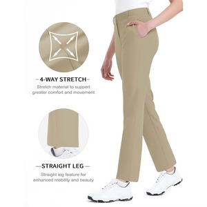 New <b>Men's</b> Casual Pants Loose Fit 100% Cotton Plain Dyed Straight Breathable Lightweight <b>Work</b> Pants - Product Image 5
