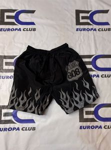 Custom <b>Puller</b> Zipper Nylon Windbreaker Shorts Set Wholesale Reflective Logo Unisex Relaxed Fit Set - Product Image 3