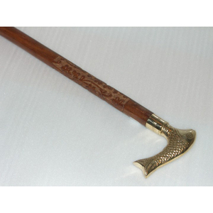 Bastón de Caminar Duradero, Antideslizante, Ligero y con Soporte Fuerte para Personas Mayores, Bastón de Madera con Incrustaciones de Latón de AYAANS - Product Image 3