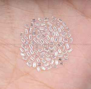 Diamants blancs clairs de laboratoire, taille baguette, 4,0 x 2,0 mm |   Certifié IGI |   Créé en laboratoire pour la fabrication de bijoux - Product Image 2