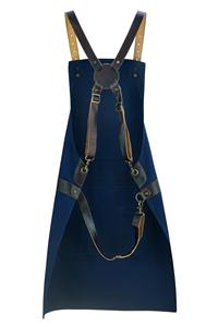 Premium Luxury <b>Canvas</b> Work Apron with Zipper Closure Adjustable Cross <b>Back</b> Chef BBQ Barber Carpenter Workshop Tool Gear LCA-0079 - Product Image 3