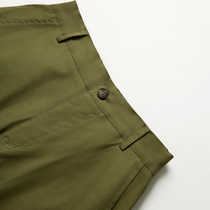 <b>Men's</b> Olive Green Cargo Jogger Pants Elastic <b>Cuffed</b> Hem Casual Lightweight <b>Trousers</b> With Side Pockets - Product Image 3