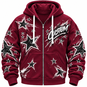 Custom Unisex Solid Pullover <b>Hoodie</b> <b>Red</b> Casual Hooded Sweatshirt Regular Fit Knitted 100% Cotton Streetwear Pocket Winter Wear - Product Image 1