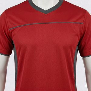 Camiseta de Fútbol para Hombre, Personalizada, con Cuello en V, Manga Corta, Cierre de Hebilla, Secado Rápido, 100% Poliéster, Venta Caliente - Product Image 2