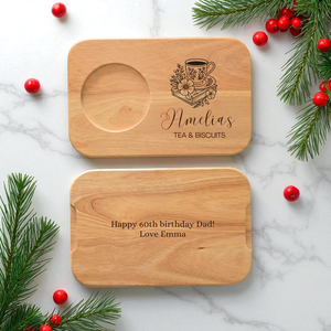 Bandeja de madera para servir, rectangular, 23x15cm, diseño de dibujos animados bonitos y duraderos para decoración de cocina y comedor - Product Image 4