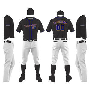 Uniformes de Béisbol Estampados de Manga Corta con el Último Diseño 2026, MOQ Bajo, Logotipo Personalizado, Ropa de Equipo Cómoda, Unisex - Product Image 1