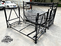 Chariot de scène en aluminium, Plateforme de scène portable, Plateforme de scène extérieure, Prix usine