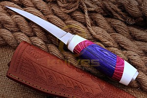 High Quality Fish Fillet <b>Knife</b> Custom Wood <b>Handle</b> Flexible Blade Seafood Processing <b>Knife</b> - Product Image 2