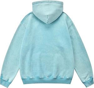 Custom Logo Washed Hoodies Street Fashion Apparel Heavyweight Washed Hoodie Cotton Fleece Sweatshirts Garment Dyed Washed Hoodie - Product Image 1