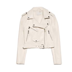 แจ็คเก็ตขี่มอเตอร์ไซค์กันน้ำกันลมแฟชั่นผู้หญิง สไตล์เท่ห์ แจ็คเก็ตหนัง PU แฟชั่นระดับไฮเอนด์ สตรีทแวร์ แจ็คเก็ตหนัง - Product Image 2