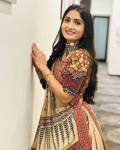 Lehenga Choli de Seda Estampada para Mujer, Ghagra Choli Étnico con Dupatta, para Bodas, Fiestas y Festivales - Product Image 4