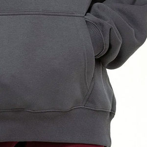 Sweat-shirt à capuche personnalisé pour femme, coupe oversize, en polaire unie délavée à l'acide, écologique, en coton, style streetwear, grandes tailles, OEM - Product Image 5