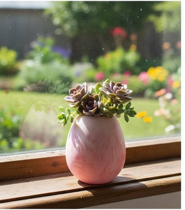 Vase en résine brillante moderne et élégant, orchidée artificielle, fabrication artisanale haut de gamme, écologique, grande capacité, décoration de table pour la maison et le bureau - Product Image 1
