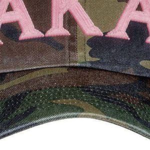 Gorra de Béisbol de Camuflaje con Letras AKA, Ajustable, de Algodón, con Bordado Rosa, para Mujeres, Estilo Sororidad Griega - Product Image 5