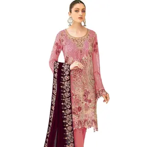 Miglior vestito Salwar Kameez per le donne da donna velluto indiano Pakistani vestito miglior tasso di Surat 2024