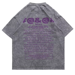 Camiseta de Manga Corta para Hombre, 240g-300g, Corte Ajustado, Personalizada, Transpirable, Informal, de Algodón Lavado - Product Image 6