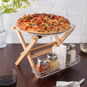 Bandeja Redonda de Madera para Pizza, Plato Circular para Servir Alimentos, Ideal para Restaurantes Italianos, Cafeterías, Pizzerías, Cenas en Casa y Eventos - Product Image 6