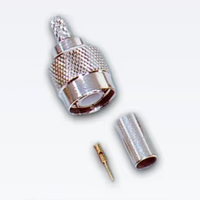 Conector TNC Macho Crimpable Duradero para Cable Coaxial RF RG58, Grado Industrial OEM para Exportación