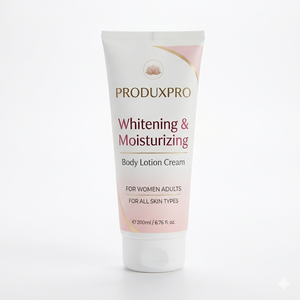 Crème hydratante blanchissante pour le corps ProduxPro, best-seller, pour femmes adultes, tous types de peau, certifiée GMP/ISO/HALAL, durée de conservation de 3 ans - Product Image 1
