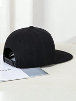 Casquettes de sport à visière plate unie de haute qualité personnalisées à 7 panneaux, casquette de baseball