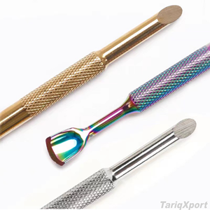 Meilleures ventes Xuchuang TX--124, pousse-cuticules double tête en acier inoxydable, 3 couleurs, réutilisable, durable, accessoires pour salon de manucure - Product Image 5