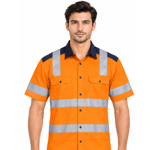 Camisetas de alta visibilidad EAZWEARS para hombre, uniformes de seguridad OEM, proveedor privado, adquisición, uniformes para obra, ropa de trabajo ODM al por mayor para compradores. - Product Image 3
