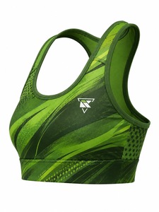Soutien-gorge de sport pour femme, respirant, écologique, de conception professionnelle, nouveau design, maintien élevé, compression, dentelle, bretelles réglables - Product Image 4