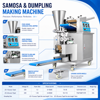 Machine automatique commerciale pour la fabrication de raviolis, machine à emballer les raviolis pour samosas, momos, wontons, raviolis, pelmeni, mandu
