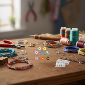 ILAN Abalorios Perline a forma di mulino a vento in argilla polimerica 5x9mm 20 pezzi per la creazione di gioielli artigianali - Product Image 3