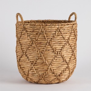 Organiseurs et décorations de cuisine faits à la main, paniers de rangement économiques en jacinthe d'eau. - Product Image 4