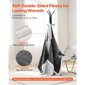 Portable Robe <b>Hoodie</b> for Women Wearable Heated <b>Electric</b> Shawl 5 Levels Heating 3H Auto Shut-Off Overheat Protection for Mom - Product Image 5