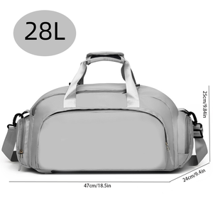 Bolsa de Gimnasio de Nailon Ligera de Gran Capacidad con Logotipo Personalizado de Fábrica, Bolsa de Viaje Unisex con Cremallera, Portátil, Impermeable y Moderna - Product Image 2