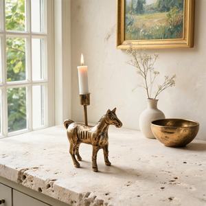 Brass Horse Candlestick Holder Home Decoration Durable Metal Candle Holder home decor light candle Flameless - Product Image 2
