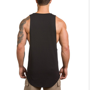 ODM <b>Men</b> Street Style Hip Hop <b>Tank</b> <b>Top</b> Custom Graphic Print 100% Cotton Breathable <b>Knitted</b> Casual Sporty Sleeveless Tee - Product Image 3