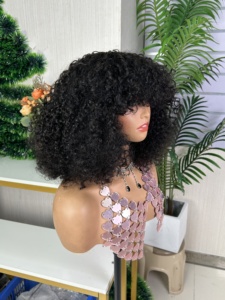 Perruques en cheveux humains Frange Pissy, qualité SDD, sans colle, haute qualité et prix d'usine, nombreuses couleurs disponibles - Product Image 1