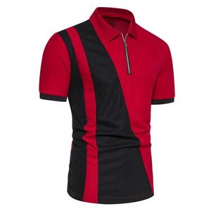 เสื้อยืดคอซิปผู้ชาย แนวสปอร์ตทันสมัย เนื้อผ้าแห้งเร็ว ใส่สบาย เหมาะสำหรับการฝึกซ้อมและกิจกรรมกลางแจ้ง - Product Image 1