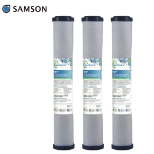 Élément filtrant au charbon, cartouche de filtre à eau commercial, certifié WQA, fourniture professionnelle - Product Image 1