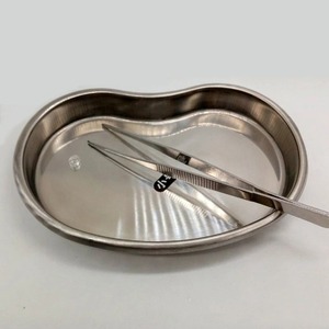 BAFA SURGICAL INSTRUMENTS - Recipiente/Bote/Contenedor de Acero Inoxidable Esterilizado en Forma de Riñón para Instrumentos Quirúrgicos y Pinzas Dentales - Product Image 1