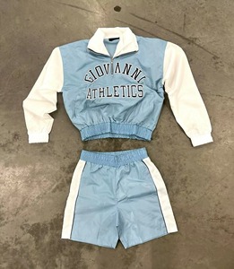 Conjunto de Verano, Chaqueta Cortavientos de Nailon y Poliéster con Cierre, Pantalones Cortos, Transpirable, Cómodo, Estilo Urbano - Product Image 1