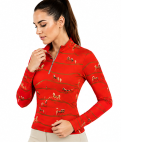 Chemises d'équitation à manches longues à sublimation intégrale, best-seller, en coton durable, avec logo personnalisé - Product Image 3