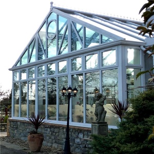 トップウィンドウビッグアルミニウム合金モダンプレハブヴィラ小型低コストフレームガラスガーデン温室ガラスハウスプレハブハウストライアングル - Product Image 2