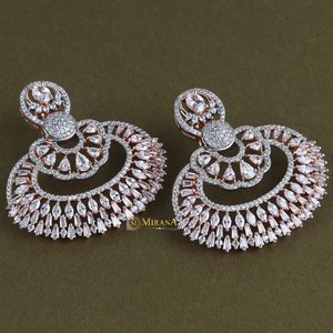 Fashion <b>Chandelier</b> Earrings with Baguette Design - Product Image 2