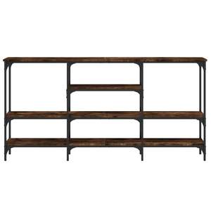 Table console en bois d'ingénierie chêne fumé et métal, 63,0x11,4x31,5 pouces, Tables console - Product Image 5