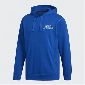 Sweat-shirt à capuche bleu pour homme North Approach, coupe classique, en polaire, décontracté, avec poche avant, pour l'automne - Product Image 1