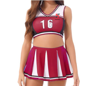 Uniforme de cheerleading de qualité supérieure Solid Trader Deluxe, motif magnifique, construction respirante pour des performances énergétiques élevées - Product Image 1