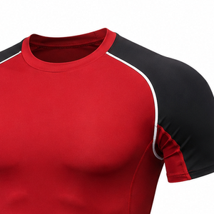 Ensemble de vêtements de sport pour homme, t-shirt de course et short de sport, vêtements de fitness, entraînement, léger, respirant, maille, séchage rapide - Product Image 4