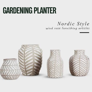 Pots de fleurs en céramique pour plantes succulentes Table de bureau et décor de cuisine Étagère suspendue Jardinière pour pépinière et jardin - Product Image 5