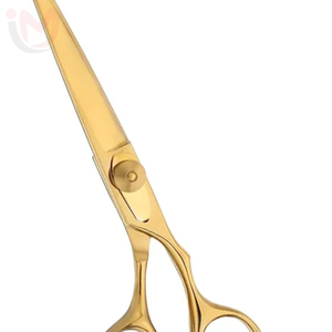 Ciseaux de coiffure professionnels dorés en acier inoxydable, ciseaux de barbier, outil de salon durable - Product Image 4