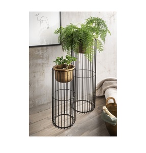 Designer Indoor <b>Metal</b> Planter With Stand Elegant Plant Container Suitable For Modern Home Office Decorative Landscaping Ideas - Product Image 1